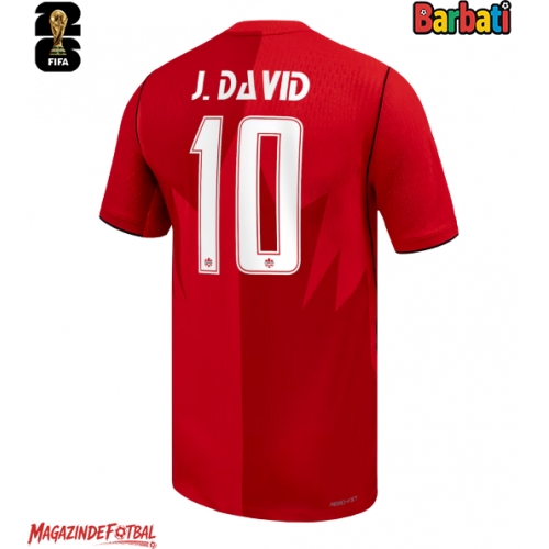 Canada Jonathan David #10 Tricou Fotbal Replică Mondial 2026 Barbati Acasa Canada Jonathan David #10 Tricou Fotbal Replică Mondial 2026 Barbati Acasa